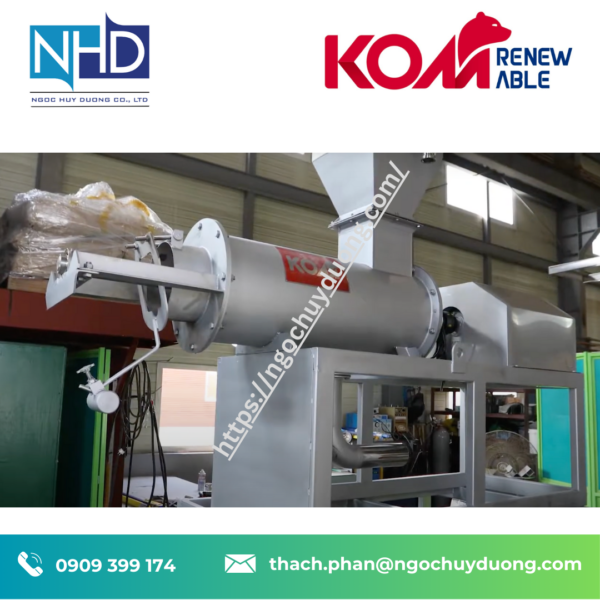 Đại Lý Máy Tách Ép Phân KOM Hàn Quốc tại Việt Nam
