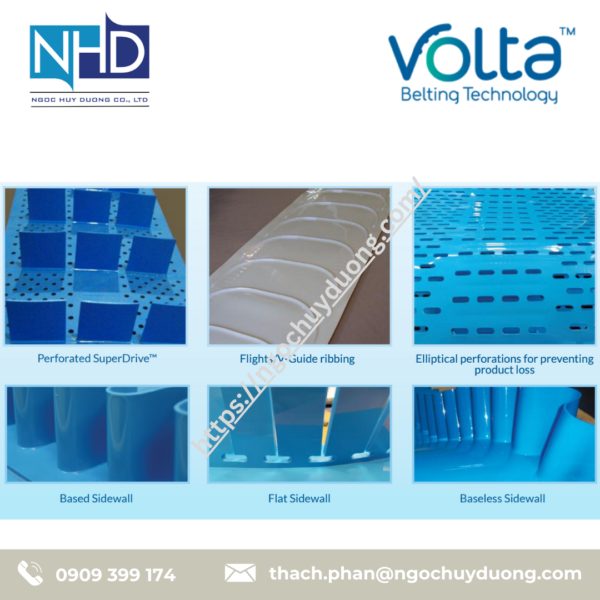 Dây truyền động răng Poly-V Volta Belting PJ, PL, PM