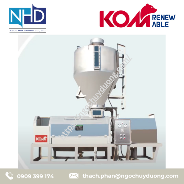 Máy ép phân hình côn KOM KJTD-2545, KJTD-3050
