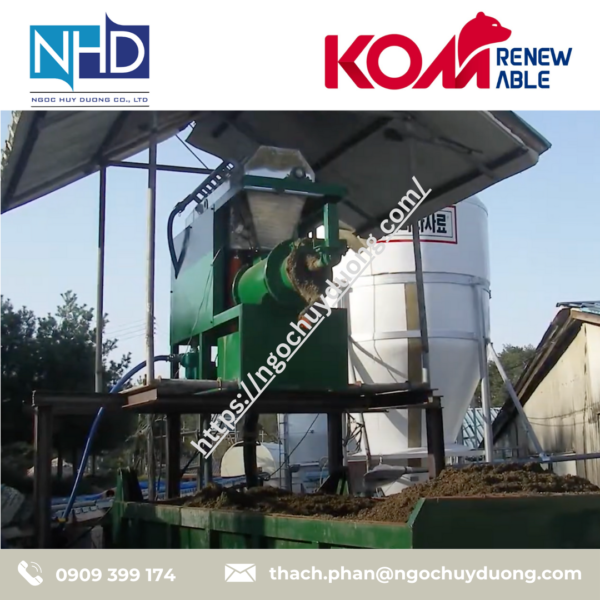 Máy ép phân hình côn KOM KJTD-2545, KJTD-3050