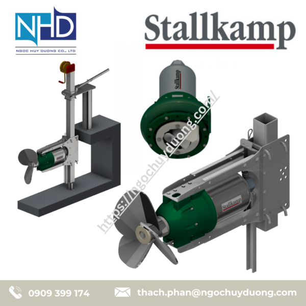 Máy khuấy ba cánh tiêu chuẩn Stallkamp TMR 3D TMR 3D 040, TMR 3D 055, TMR 3D 075, TMR 3D 110, TMR 3D 170, TMR 3D 220.