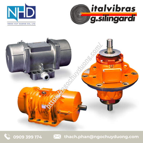 Mô tơ rung điện tuyến tính công suất lớn Italvibras VU 23000:6-S08, VU 74000:8-S08