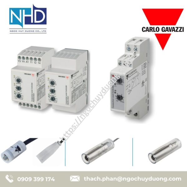 Bộ điều khiển mức đa điểm 2 đến 4 điểm Carlo Gavazzi CLD4MA2DM24, CLP4MA2AM24