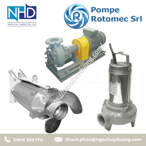 Bơm chìm inox 304 vortex cao cấp POMPE ROTOMEC VX 408, VX 408 M-MG, VX 412, VX 412 M-MG, VX 515, VX 515 M-MG, VX 520, VX 520 M-MG