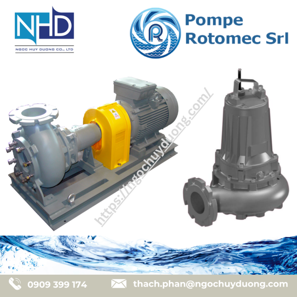 Bơm ly tâm cánh xoáy POMPE ROTOMEC KS 50:4-219C A1 S1 – 3.0 kW, KS 65:4-219F A2 S1 – 5.5 kW