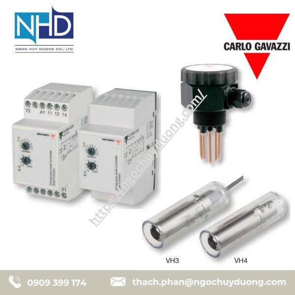 Cảm biến mức ren hoặc cáp cách điện Carlo Gavazzi VN1, VPC110, VPP210, VT1