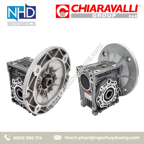 Hộp số CHIARAVALLI cho máy gạt bùn CHMRE series – CHMRE 063:130 hộp số đôi 2 cấp, mô-men 1030Nm, tốc độ ra 5–10rpm