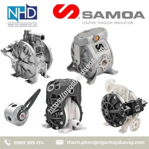 Bơm màng khí nén thân nhôm SAMOA DF250 – 250 lít:phút – dùng cho dầu diesel, dầu thải