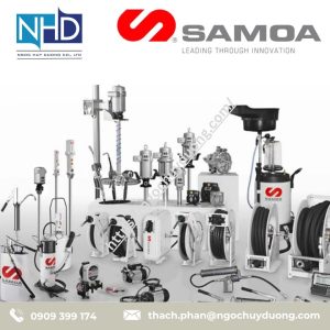 Bơm phuy cho hóa chất SAMOA 300 500 – cho thùng 20–205 L, hóa chất nhớt