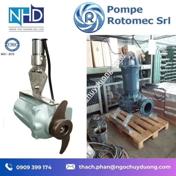 Đơn vị phân phối chính hãng Máy khuấy chìm Romotec 0,25 kW, Italy