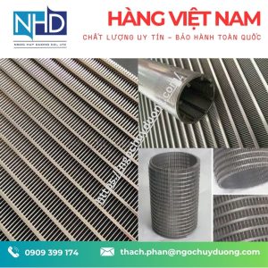 Sản xuất lưới lọc dây nêm Inox Việt Nam