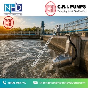 17 Máy khuấy chìm C.R.I. trong xử lý nước thải