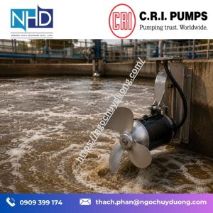 20 Máy khuấy chìm C.R.I. có dùng cho bể Biogas không