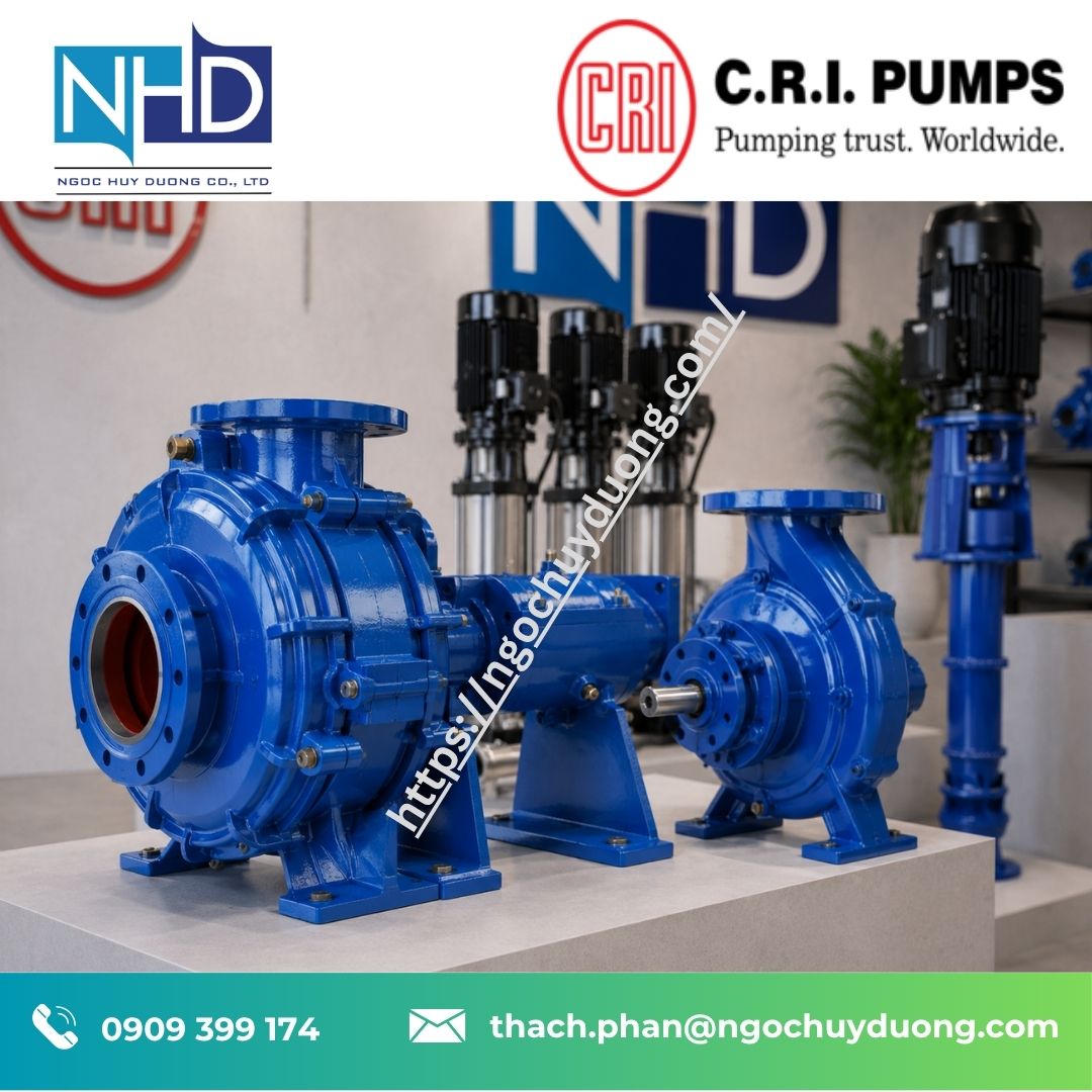 21 Bơm C.R.I. cho hệ thống xử lý nước thải 21 Bơm C.R.I. cho hệ thống xử lý nước thải