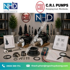 25 Máy khuấy chìm C.R.I. – Ứng dụng trong bể điều hòa và xử lý nước thải