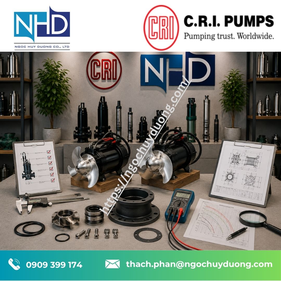 25 Máy khuấy chìm C.R.I. – Ứng dụng trong bể điều hòa và xử lý nước thải 25 Máy khuấy chìm C.R.I. – Ứng dụng trong bể điều hòa và xử lý nước thải