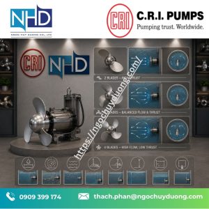 9 Cách chọn cánh quạt cho máy khuấy chìm C.R.I.