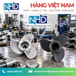 1 Cánh khuấy gang hay inox – Nên chọn loại nào