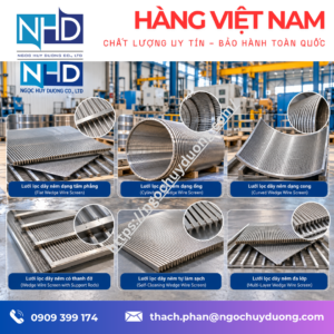 8 Cấu tạo của lưới nêm lọc rác tĩnh